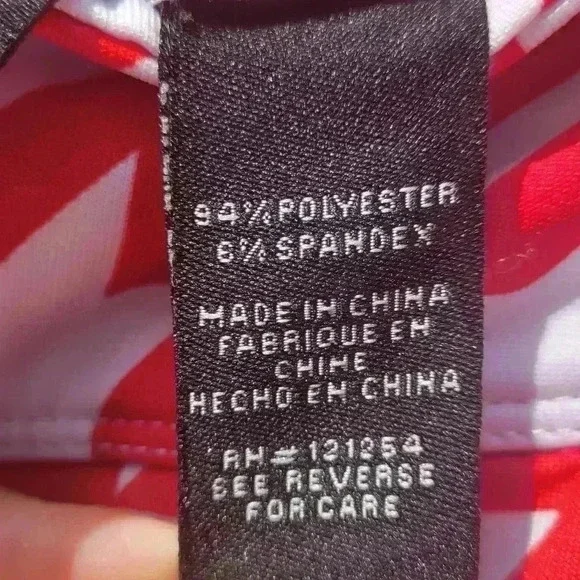 JoFit Skirt in Red White Houndstooth Small Blue Undershorts Houndstooth Pattern - Picture 7 of 10